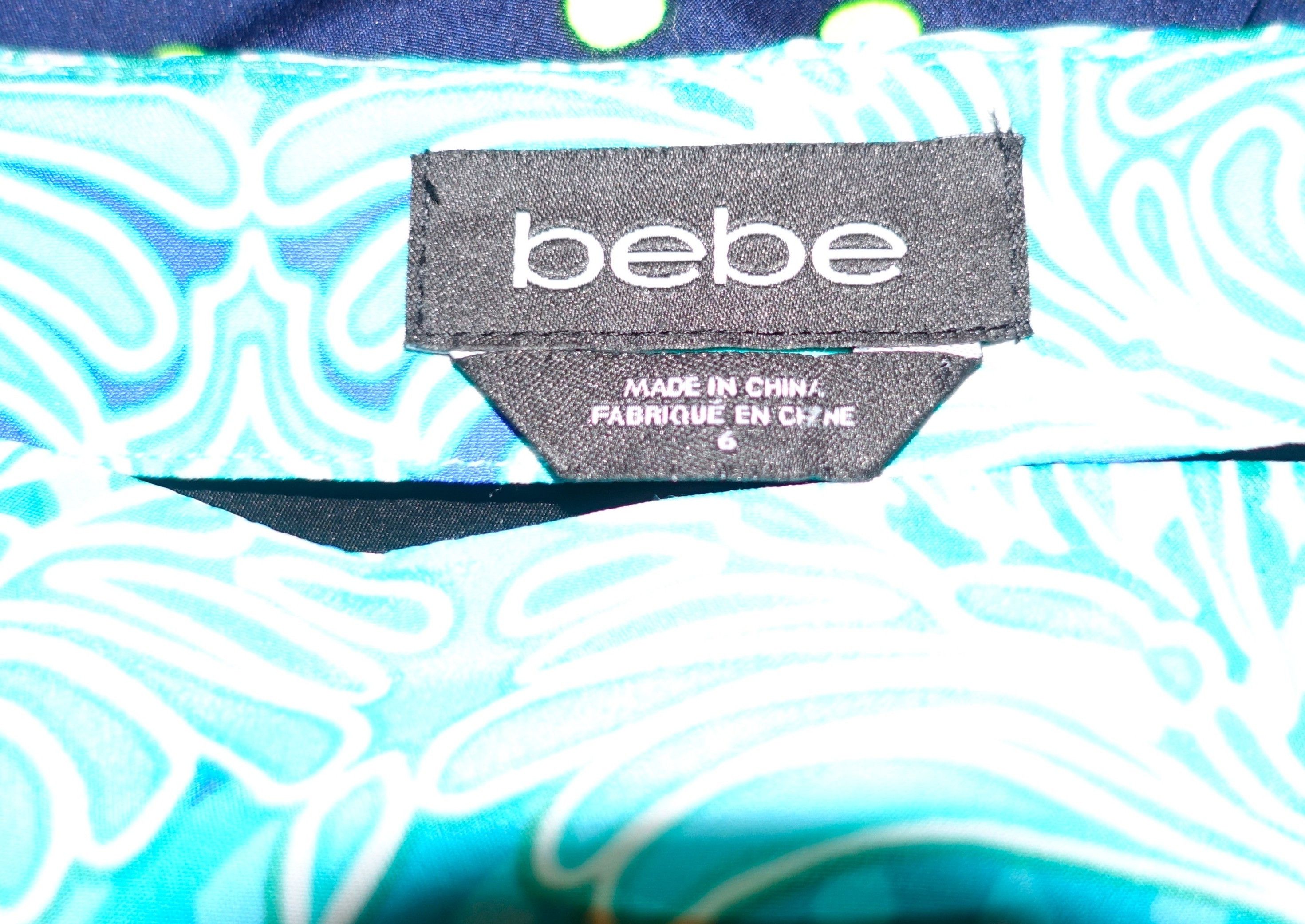 Bebe Bebe Blue Wrap Skirt 6 Size 30" / US 8 / IT 44 - 7 Thumbnail