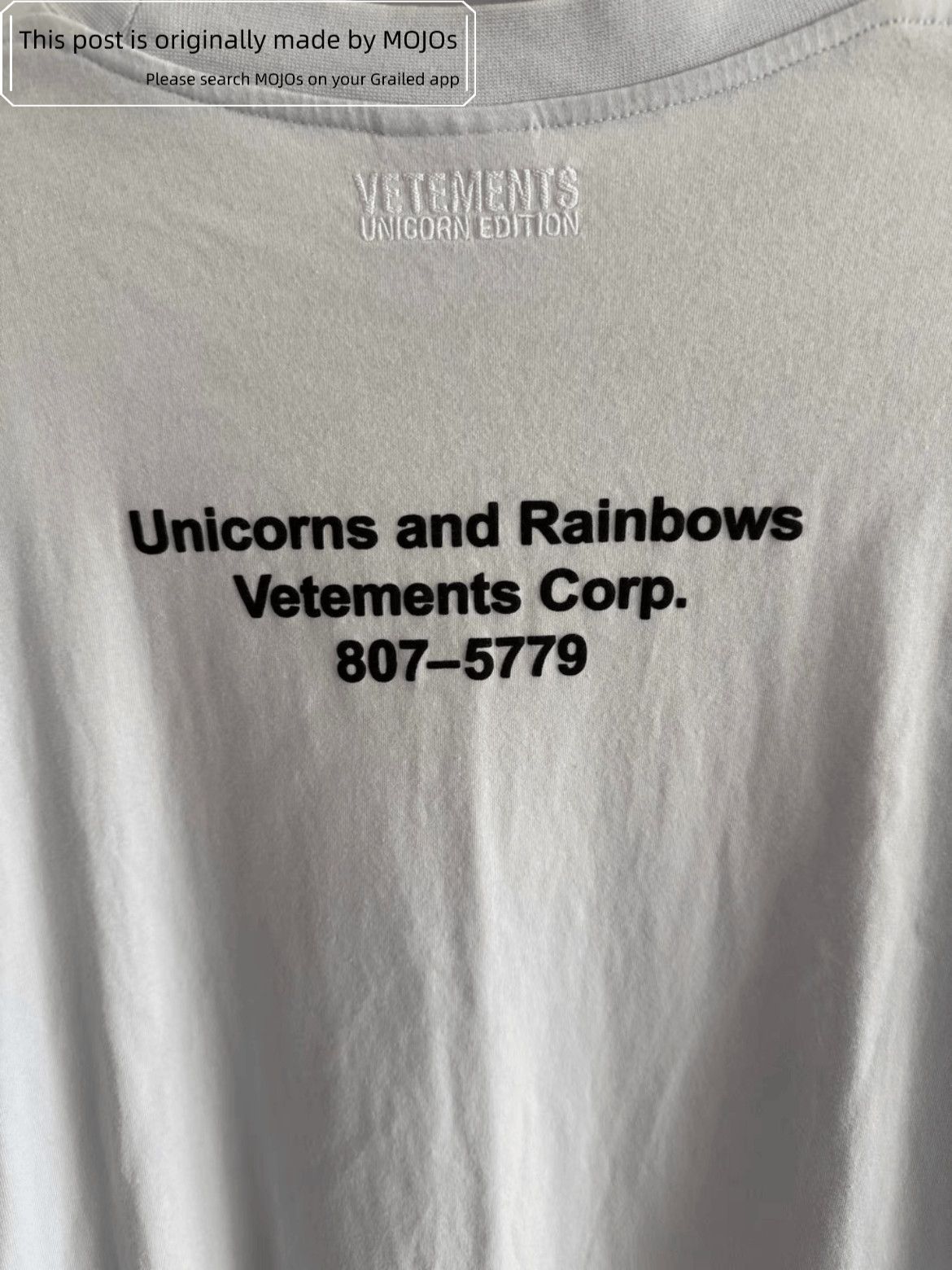 Vetements Vetements Unicorns & Rainbows Tee Size US S / EU 44-46 / 1 - 6 Thumbnail