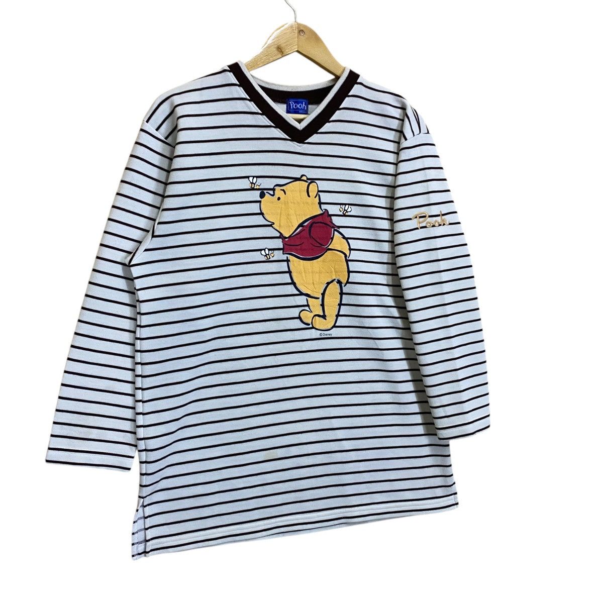 Disney Winnie The Pooh Vneck Sweatshirt Size US M / EU 48-50 / 2 - 2 Thumbnail