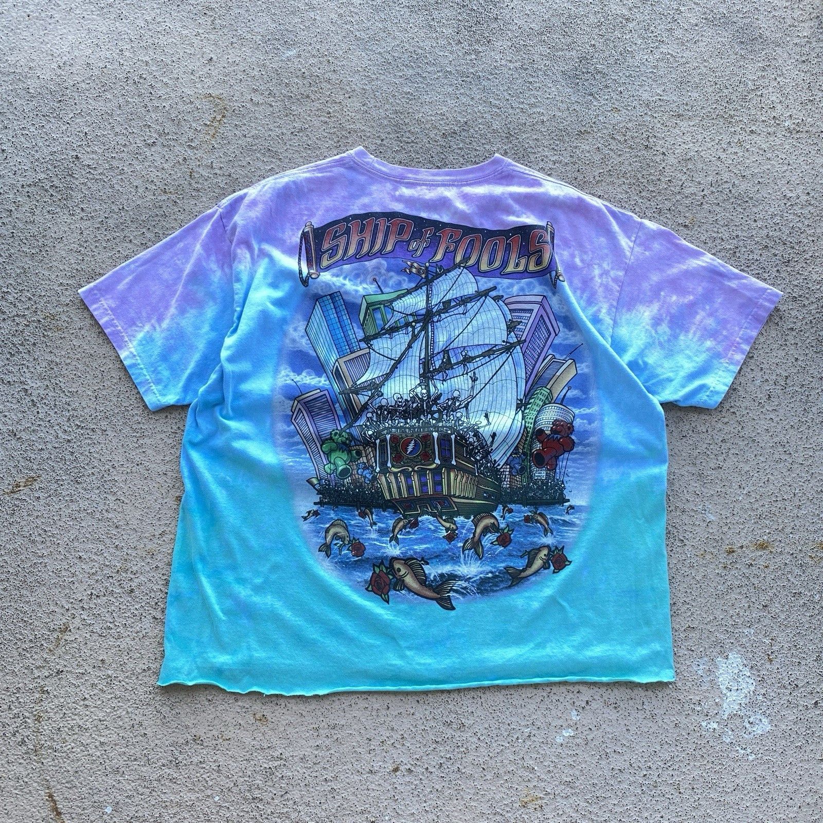 Band Tees Vintage 90s 2001 Grateful Dead Pirates T-shirt Band tee Y2K Size US L / EU 52-54 / 3 - 2 Thumbnail