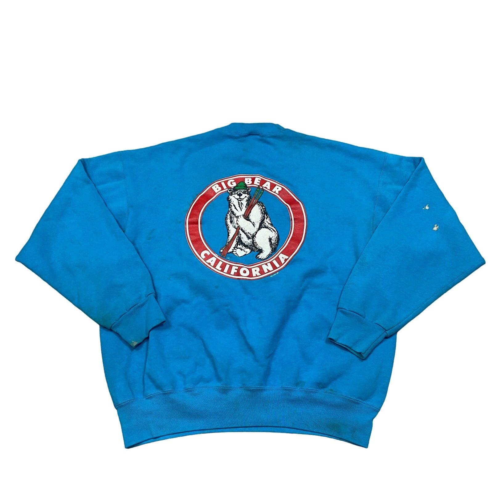 Fruit Of The Loom × Vintage Vintage 80s Big Bear California Ski Crew Sweatshirt Mens 2XL Size US XXL / EU 58 / 5 - 1 Thumbnail