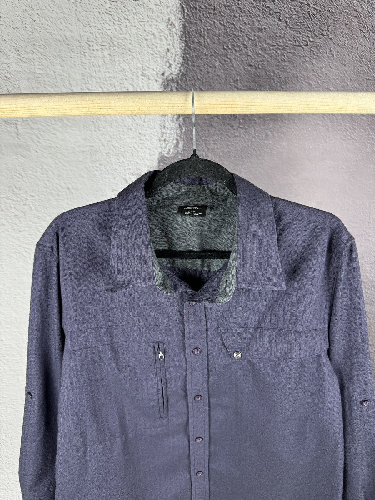 Oakley Oakley vintage FA 2011 blue violet overshirt pockets Size US L / EU 52-54 / 3 - 3 Thumbnail