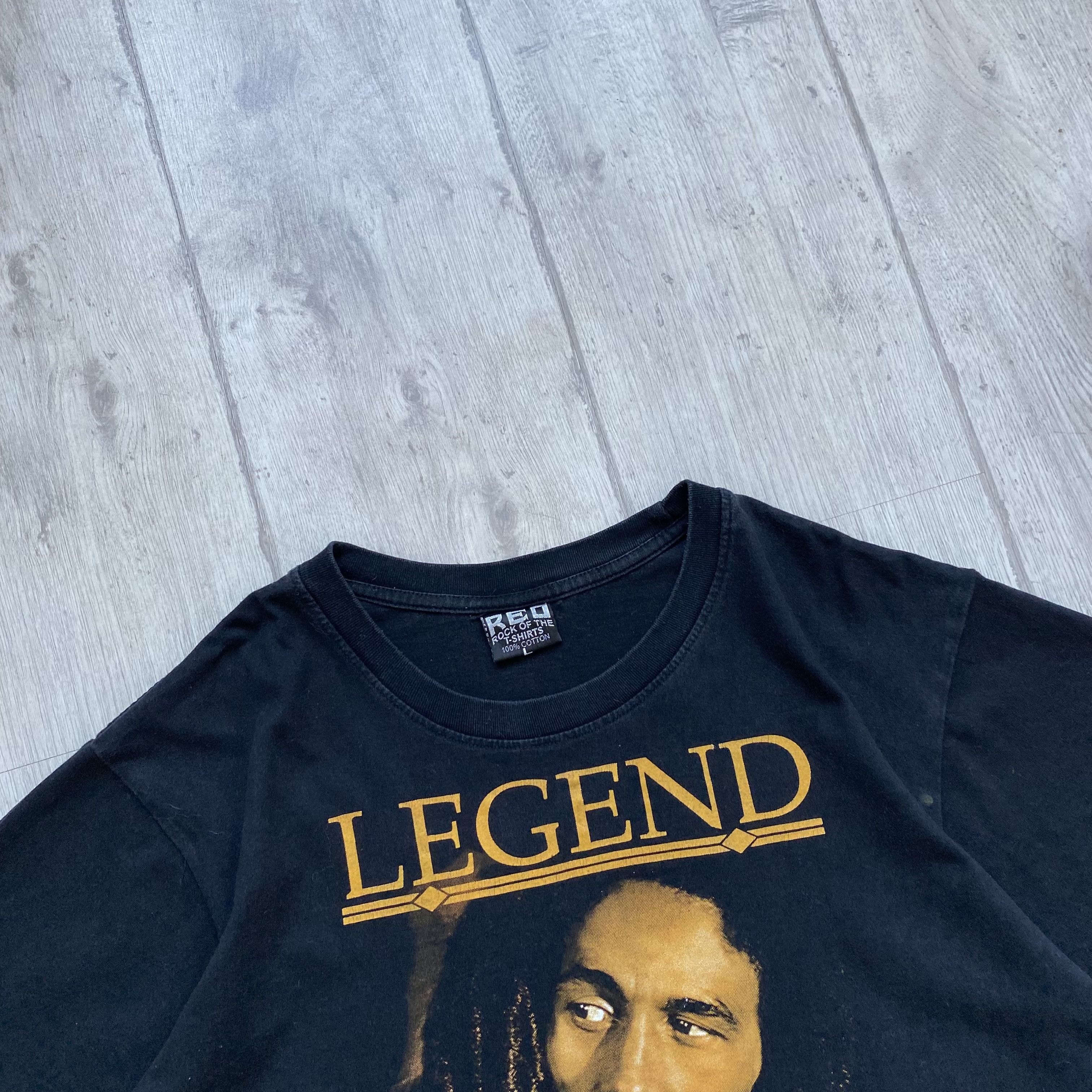 Bob Marley Vintage 90’s Bob Marley heavy tee Legend Rap Band Tee Size US M / EU 48-50 / 2 - 3 Thumbnail