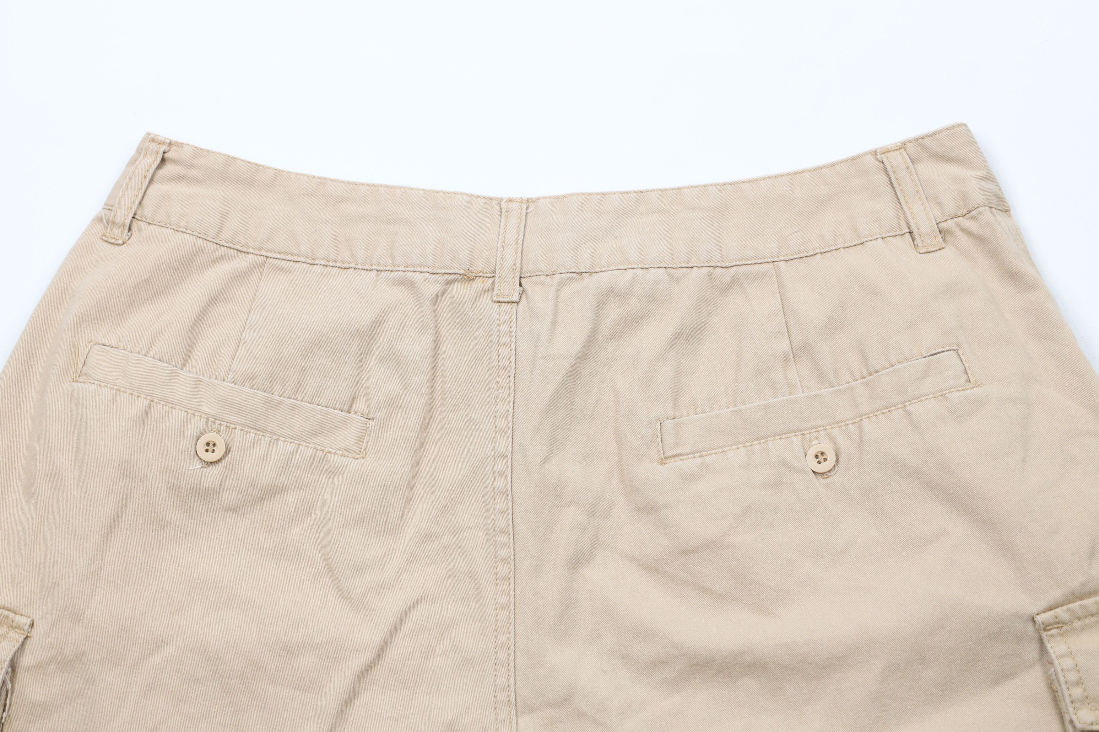 Vintage Vintage 90s Ohio State University Cargo Shorts Beige Cotton Size US 32 / EU 48 - 9 Thumbnail