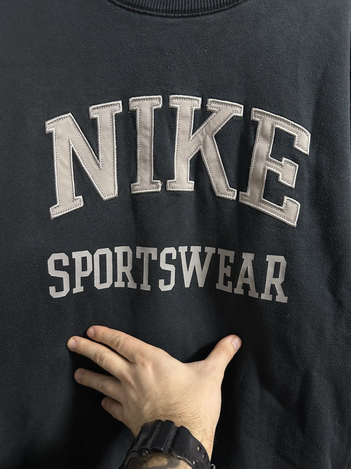 Nike Rare Vintage Sweatshirt Nike Sportswear USA Swoosh Drill Y2K Size US L / EU 52-54 / 3 - 2 Thumbnail