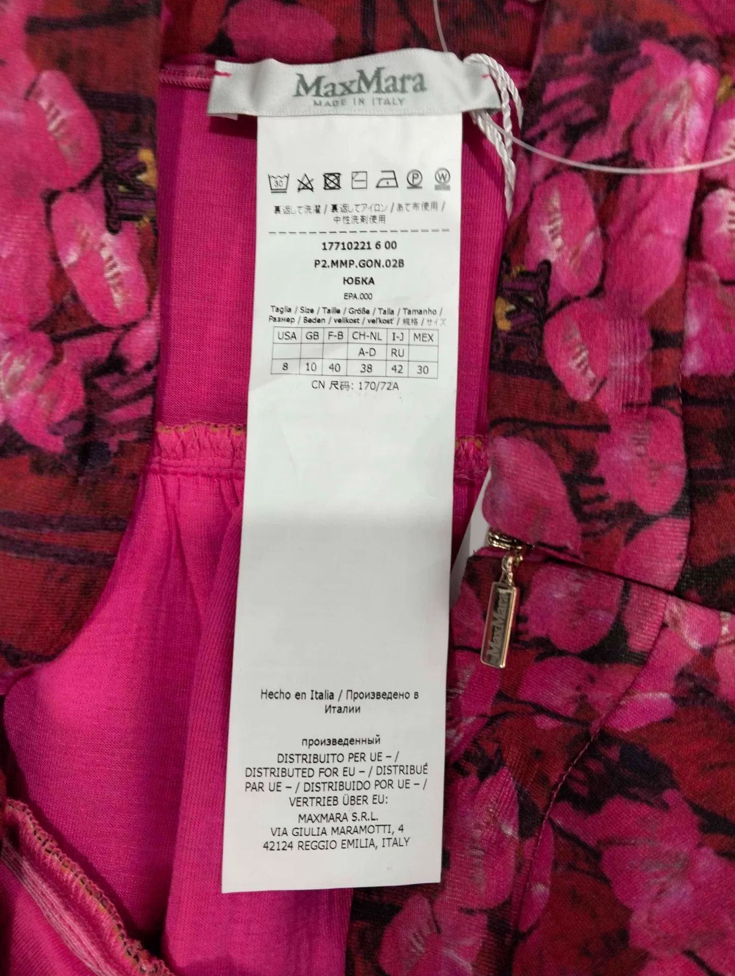 Max Mara MaxMara women's floral runway mainline skirt 170 Size 30" / US 8 / IT 44 - 4 Thumbnail