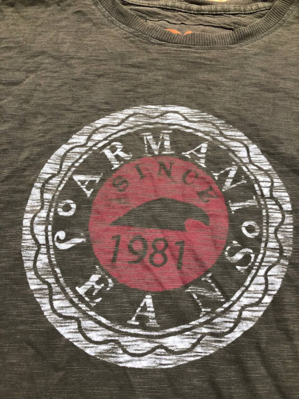 Armani VINTAGE ARMANI JEANS STREETWEAR LONG SLEEVE BIG LOGO Size US XL / EU 56 / 4 - 7 Thumbnail