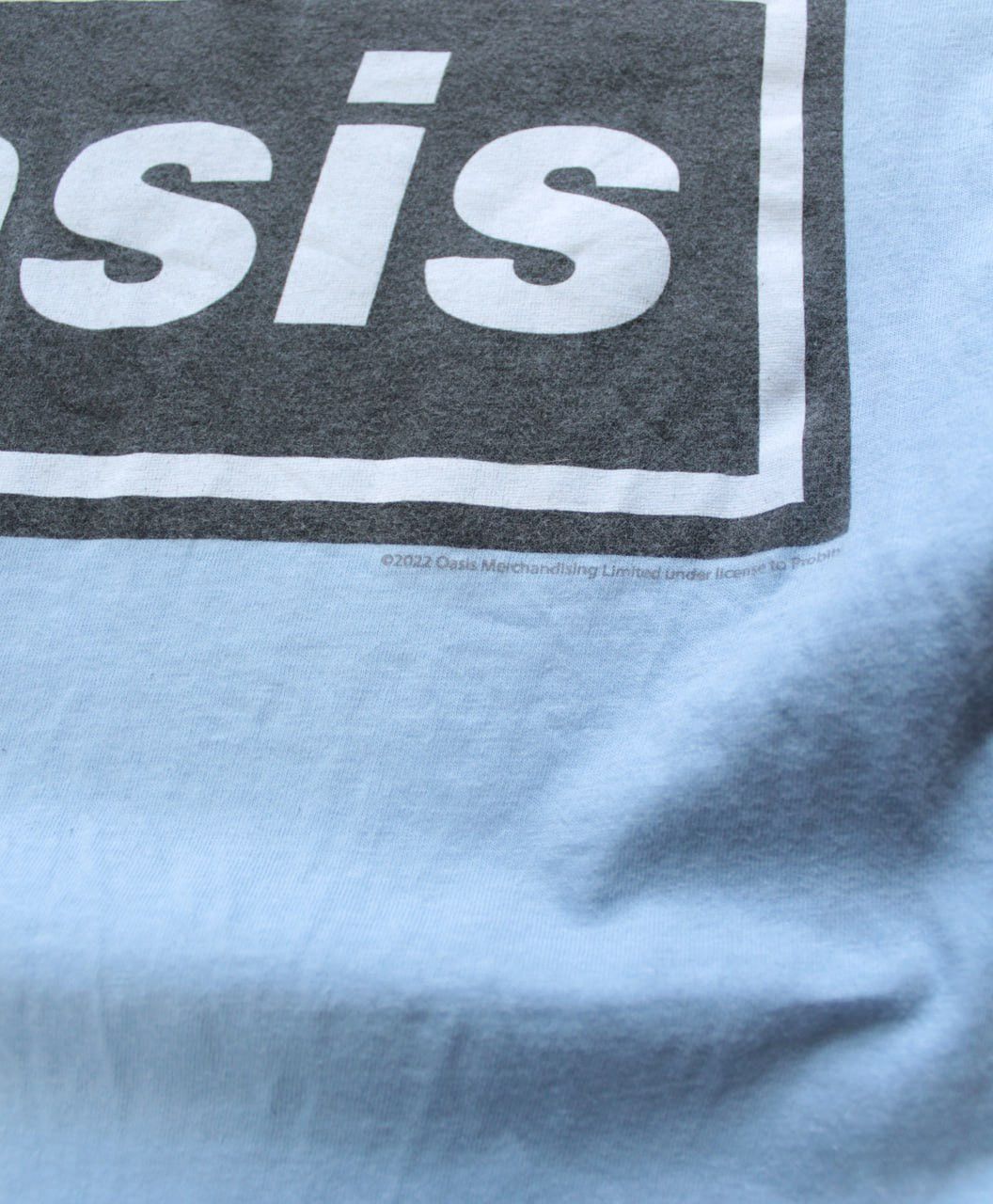 Band Tees 🔥 Oasis Box Logo Rock Band 2022 Blue T-Shirt Y2K Size M / US 6-8 / IT 42-44 - 3 Thumbnail