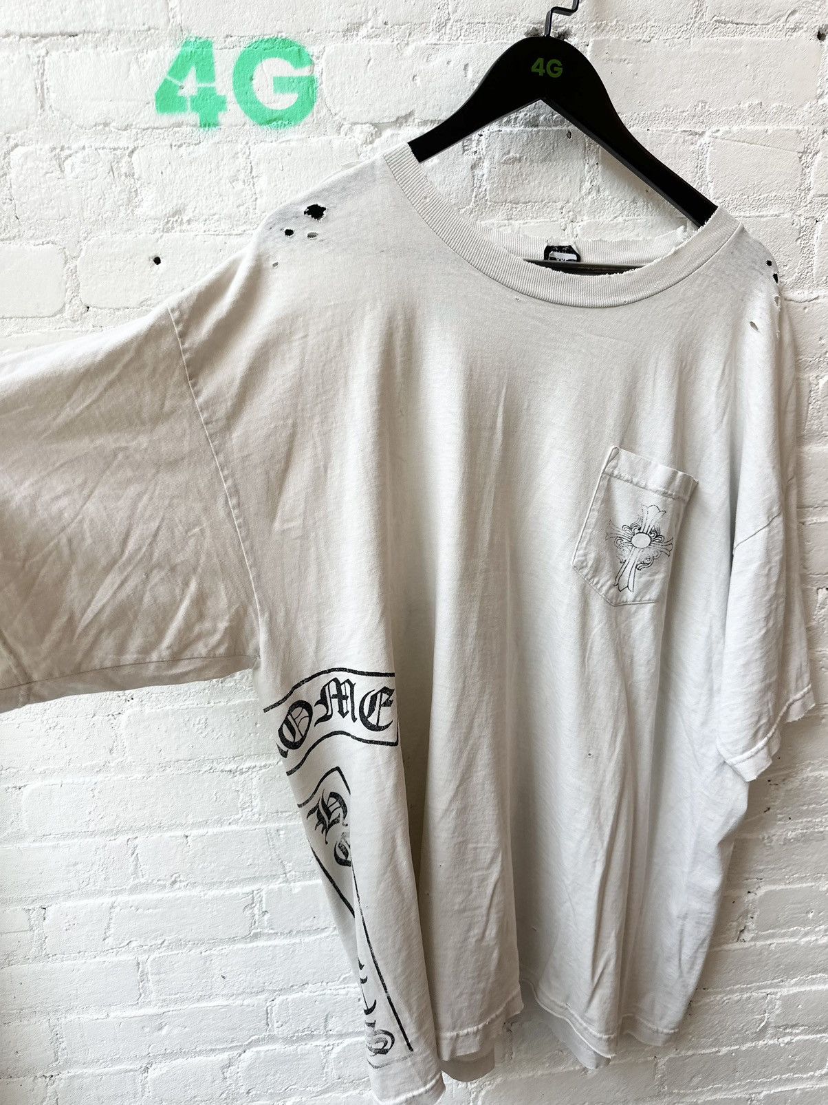 Chrome Hearts CHROME HEARTS 2XL THRASHED XXL SHIRT Size US XXL / EU 58 / 5 - 1 Thumbnail