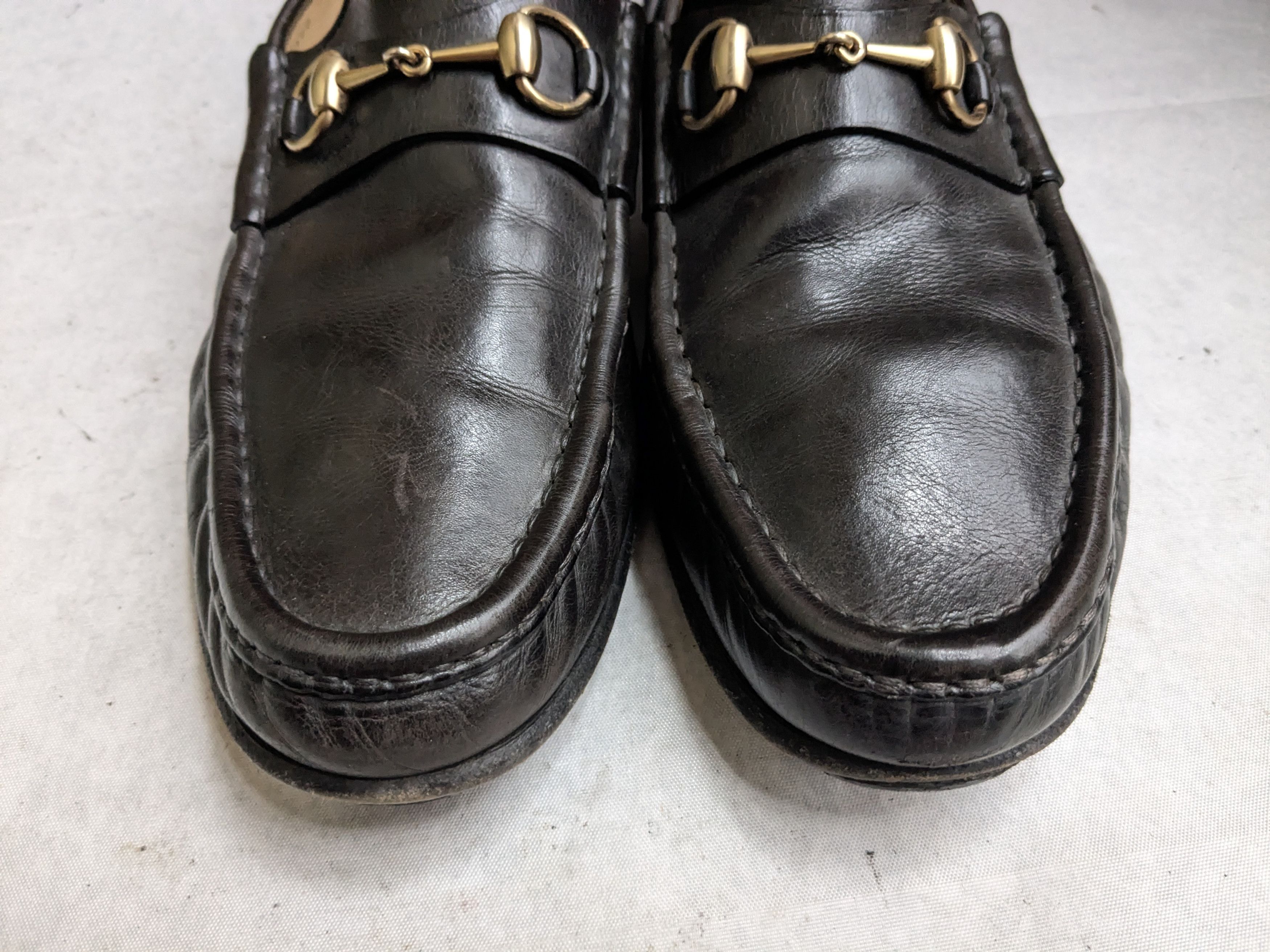 Gucci Gucci Horsebit Loafers Dark Brown 14 D Leather Size US 14 / EU 47 - 4 Thumbnail