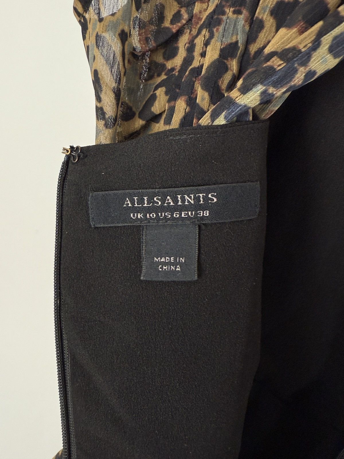 Allsaints Allsaints Hali Halftone Cheetah Ruffled Mini Dress US6 EU38 Size M / US 6-8 / IT 42-44 - 7 Thumbnail