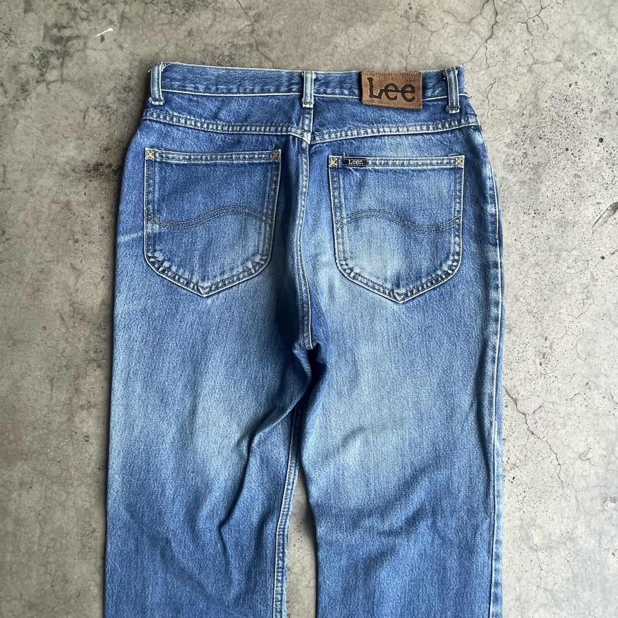 Lee 🔥Vintage Lee Stoned Washed Ripped Distress Denim Jeans Size US 30 / EU 46 - 5 Thumbnail