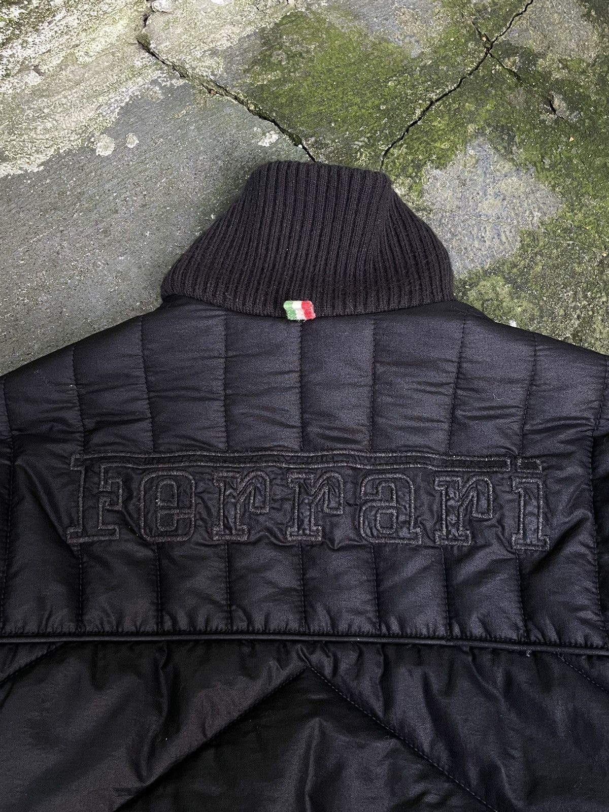 Puma Vintage Puma x Ferrari Black Puffer Jacket RARE Size US L / EU 52-54 / 3 - 4 Thumbnail