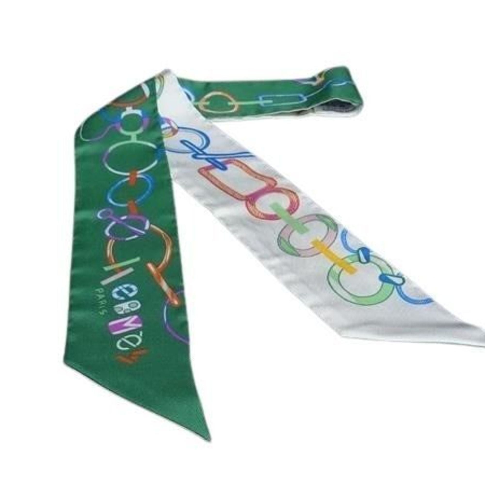Hermes HERMES Ribbon Scarf, Twilly, Multicolor, Silk, Women's, DO RE BOUCLES Size ONE SIZE - 1 Thumbnail