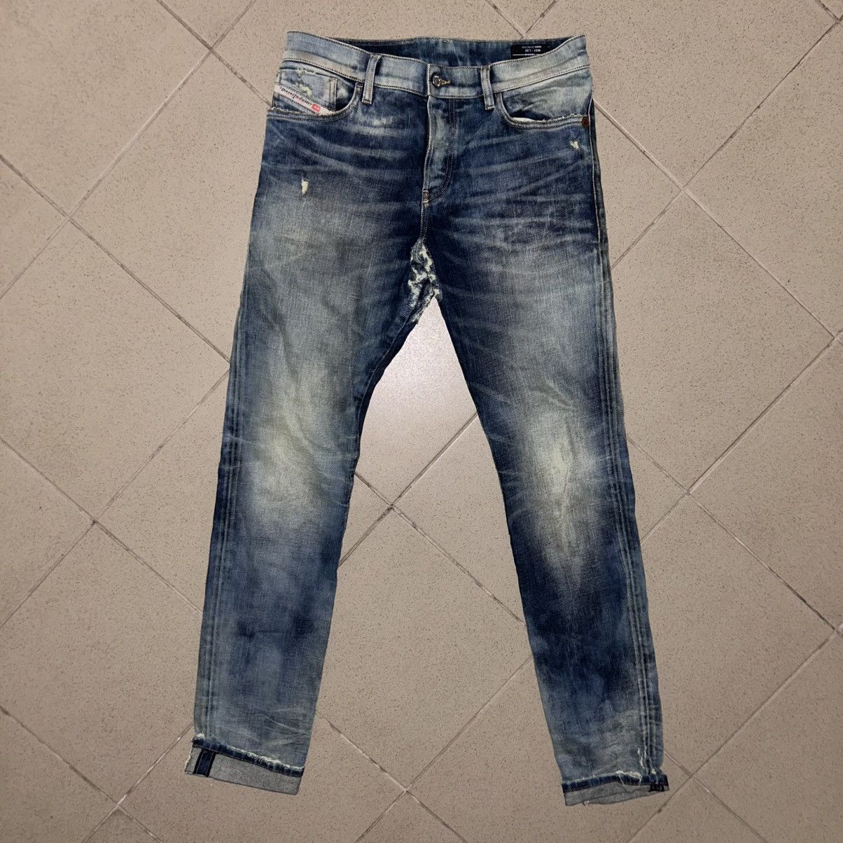 Diesel Vintage Diesel D-Kras Slim Distressed Jeans – Made in Italy Size US 31 - 1 Thumbnail
