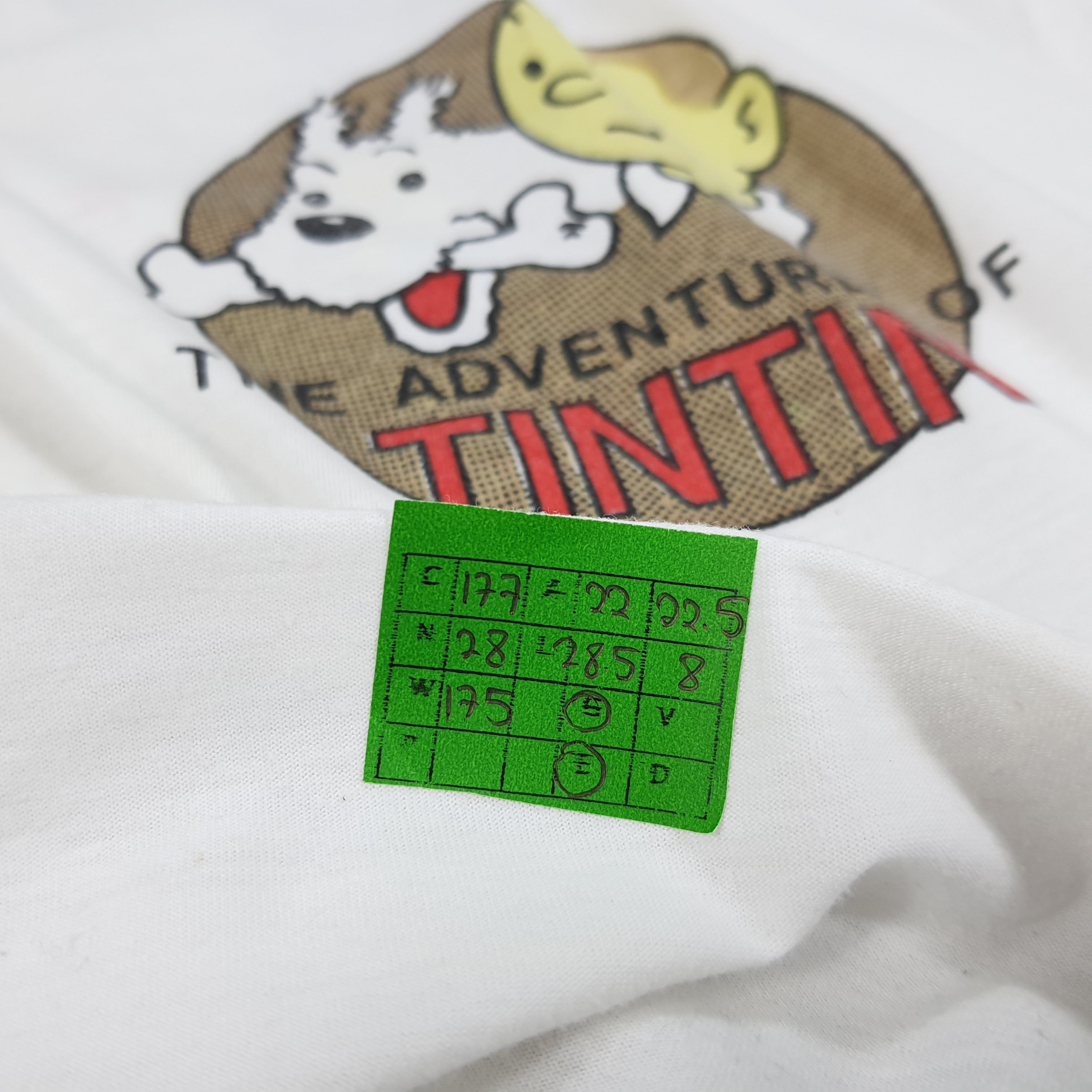 Vintage Vintage The Adventures of Tintin Herge Tshirt Size US L / EU 52-54 / 3 - 6 Thumbnail