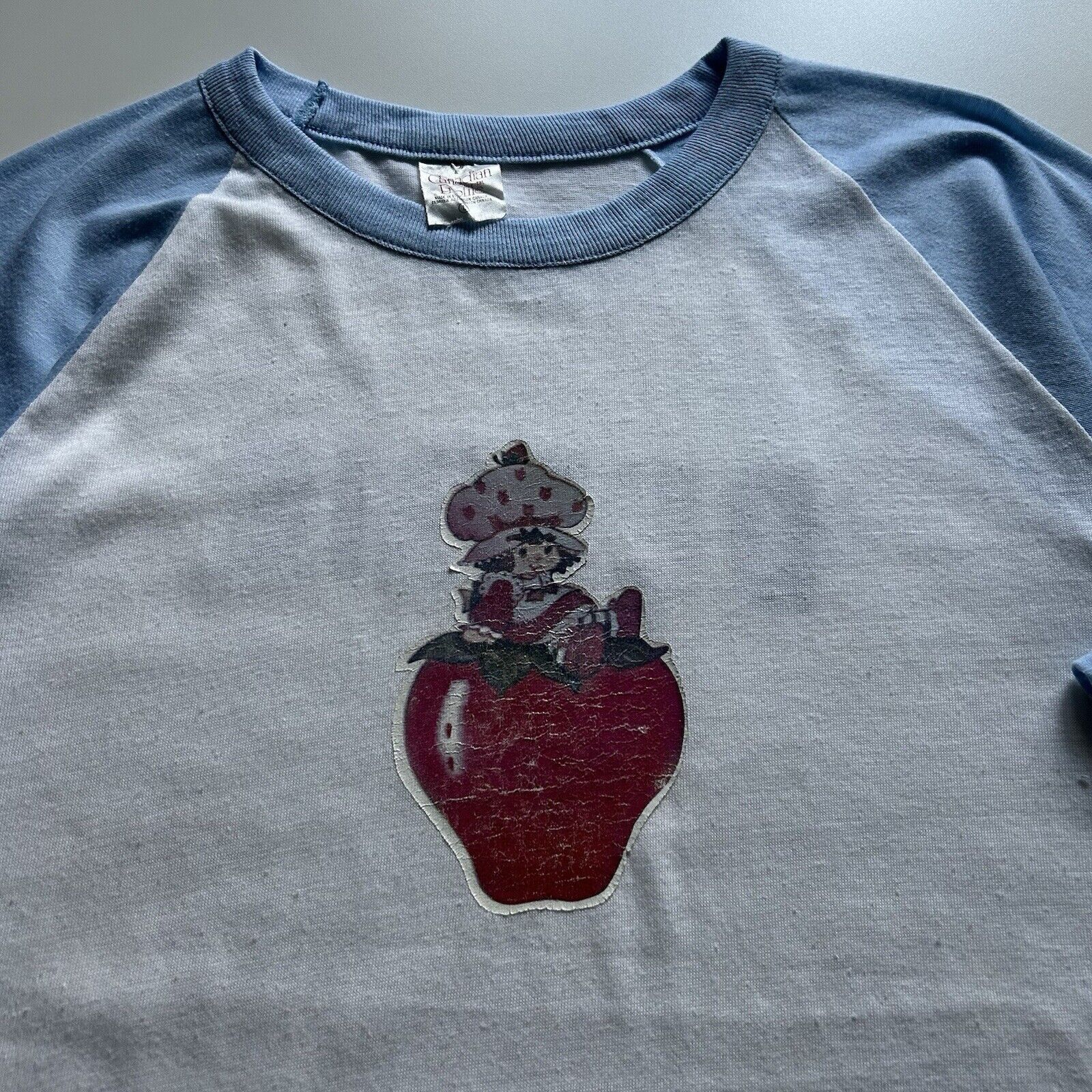 Vintage Vintage 80s Strawberry Short Cake Raglan Shirt Medium Rare Size US M / EU 48-50 / 2 - 3 Thumbnail