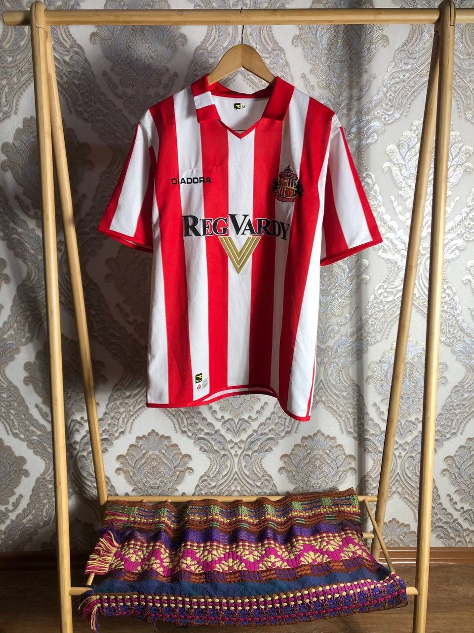 Diadora × Vintage VERY RARE DIADORA FC SUNDERLAND ENGLAND SOCCER JERSEY RETRO Size US M / EU 48-50 / 2 - 1 Thumbnail