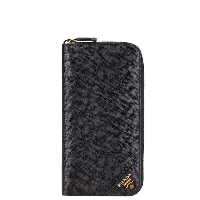 Prada Prada Prada Saffiano Leather Zip Wallet 2ML317 Leather Long 