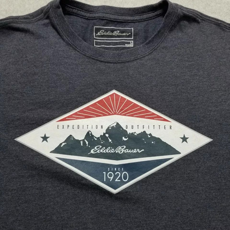 Eddie Bauer Eddie Bauer Shirt Mens Large Logo Short Sleeve Crew Neck Size US L / EU 52-54 / 3 - 4 Thumbnail