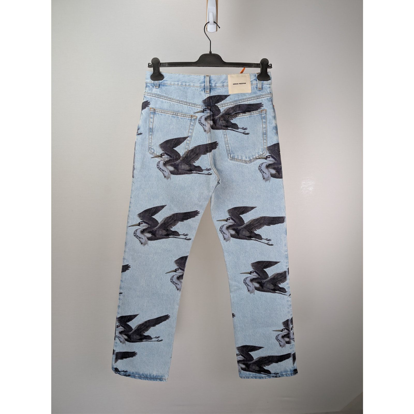 Heron Preston o1rshd1 Printed 5 Pockets Vintage Denim Jeans in Blue Size US 30 / EU 46 - 10 Thumbnail