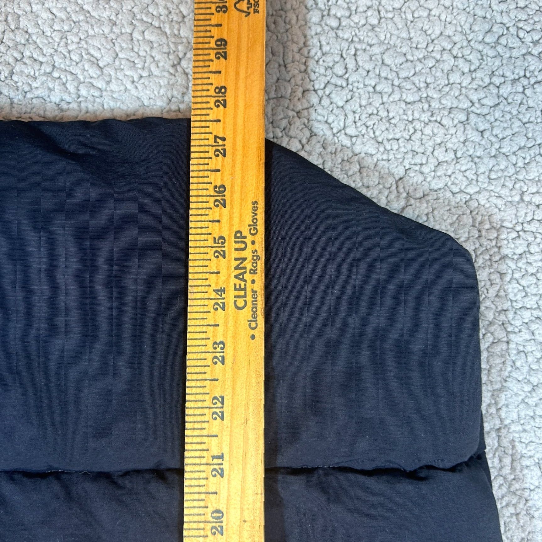 Gap VINTAGE Gap 1969 Mens Dark Blue Quilted Denim Vest with Sherpa Lining & Pockets Size XL Size US XL / EU 56 / 4 - 6 Thumbnail