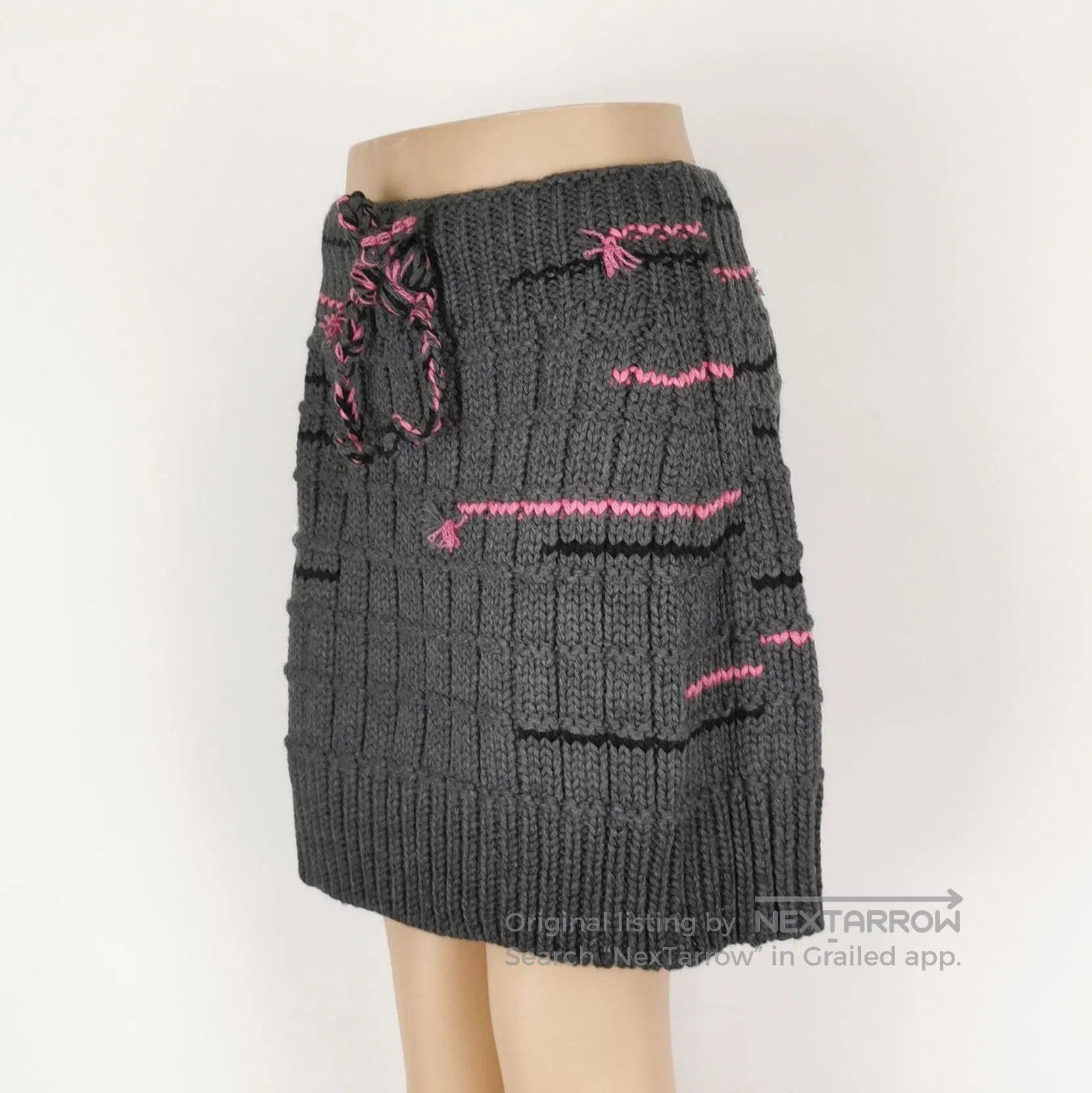 Prada Prada Colorful Woven Wool Skirt Size 42 . Size 41" - 2 Thumbnail