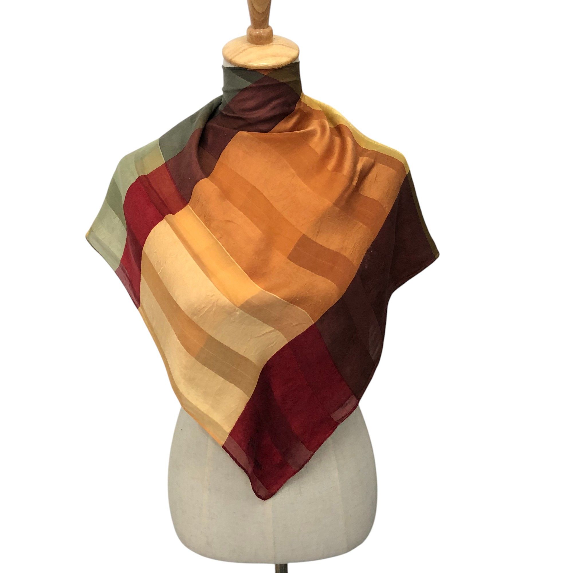 Vintage Fabien Rozan Slit Thread Silk Scarf M315 Size ONE SIZE - 1 Thumbnail