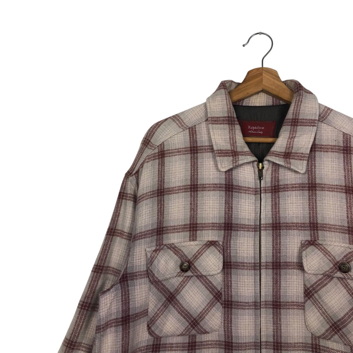 Flannel × Japanese Brand × Vintage Vintage Flannel Shirt Jacket Ralph Eton Tartan Design Check Size US M / EU 48-50 / 2 - 7 Thumbnail
