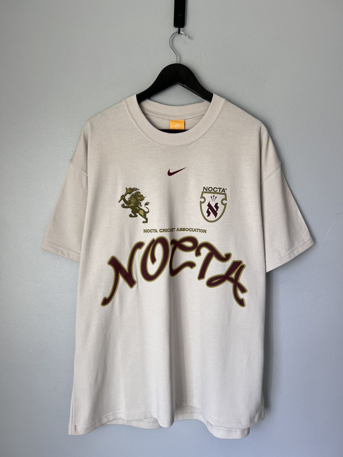 NOCTA × Nike Nike NOCTA Cricket Association Tee in Light Orewood Brown Size US XXL / EU 58 / 5 - 1 Thumbnail
