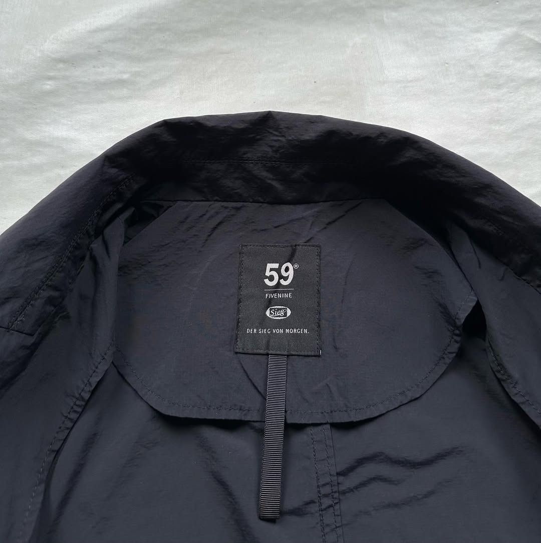 Japanese Brand SIEG x 59LINE Nylon Ripstop String Overfit Jacket Black Size US L / EU 52-54 / 3 - 3 Thumbnail