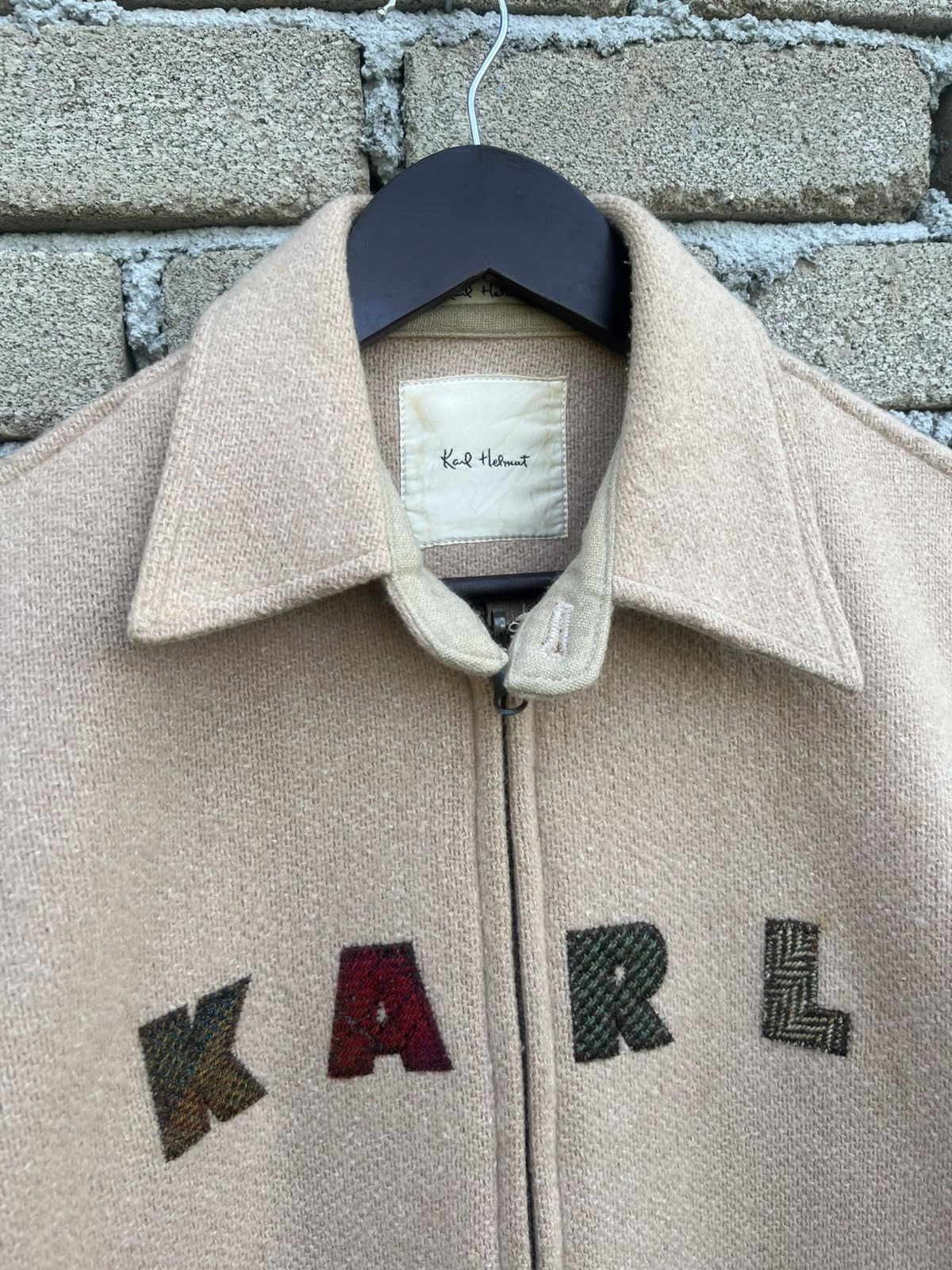 Karl Helmut Karl Helmut Wool Jacket Patchwork Sleeve Size US L / EU 52-54 / 3 - 6 Thumbnail