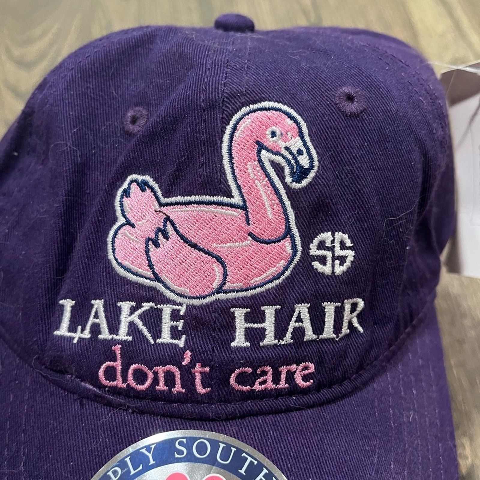 Vintage NWT Simply Southern Baseball Cap Lake Hair Don't Care Cap OS Size ONE SIZE - 2 Thumbnail