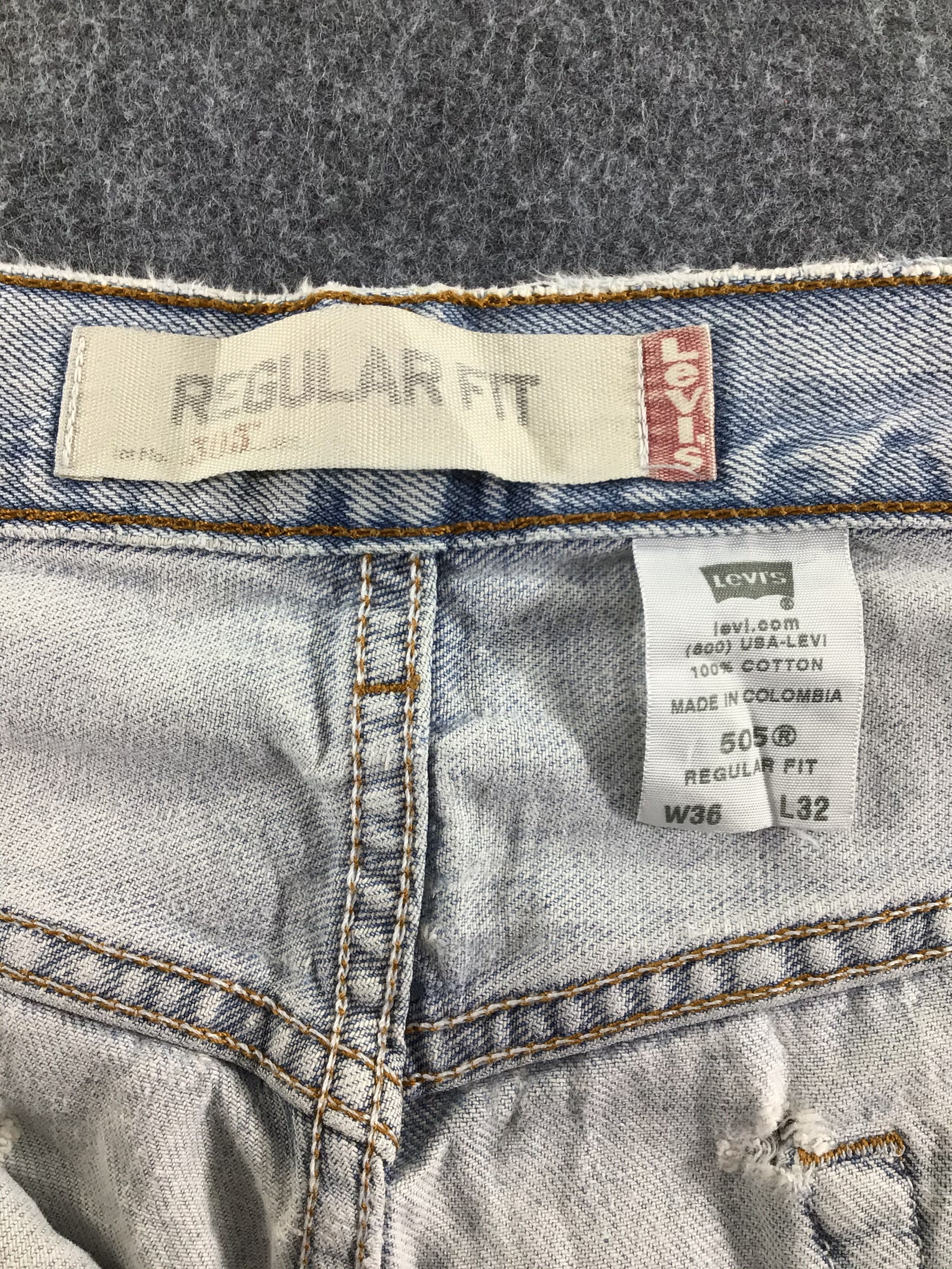 Levi's Vintage Light Wash Levis 505 Jeans-J486 Size US 34 / EU 50 - 11 Thumbnail