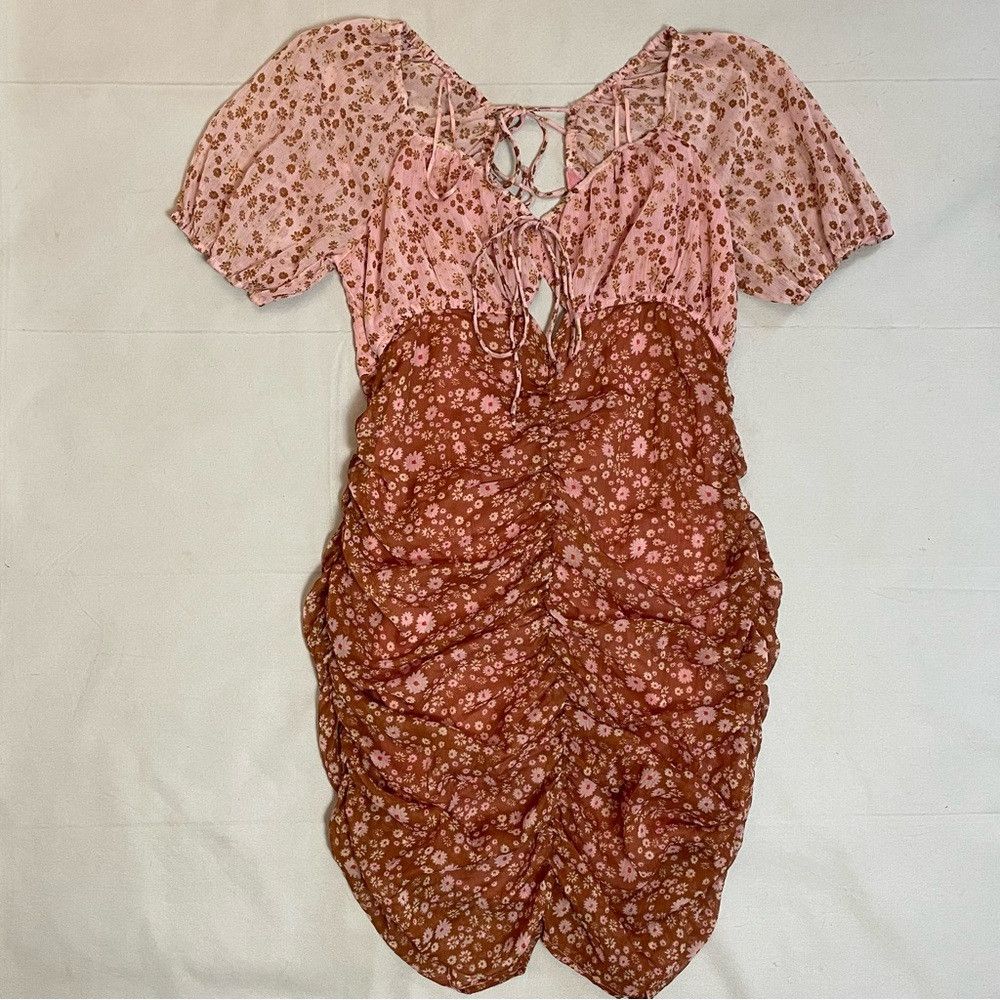Free People New Free People Tea Primrose Combo Floral Tessa Dress Size Size L / US 10 / IT 46 - 5 Thumbnail