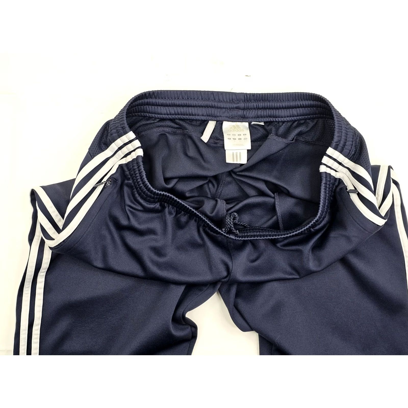 Adidas Adidas Clima365 Straight Leg Fleece Track Pants Men XL Navy Blue Y2K Foam? Size US 36 / EU 52 - 7 Thumbnail