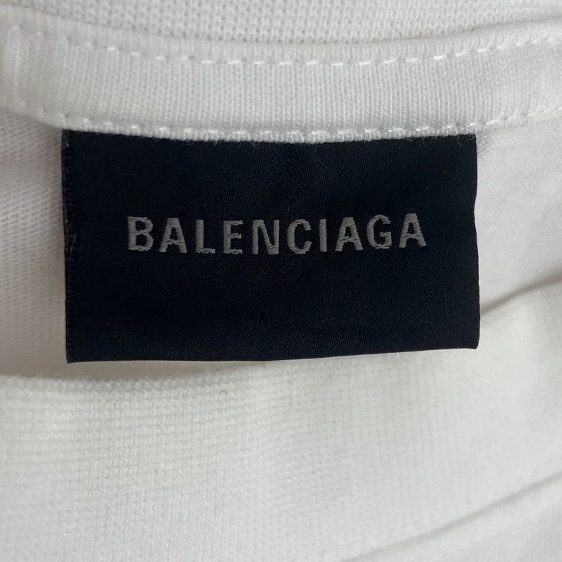 Balenciaga Balenciaga Letter Printed Round Neck Short Sleeve T-Shirt Size US XL / EU 56 / 4 - 6 Thumbnail