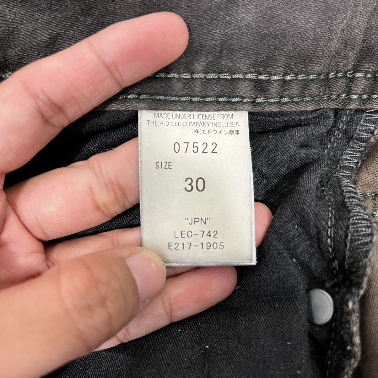 Lee Vintage Lee Superblack Denim Jeans Size US 32 / EU 48 - 20 Thumbnail