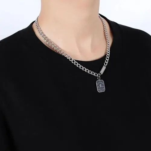Other Good Lucky Letter B Black Tag Necklace Size ONE SIZE - 2 Thumbnail