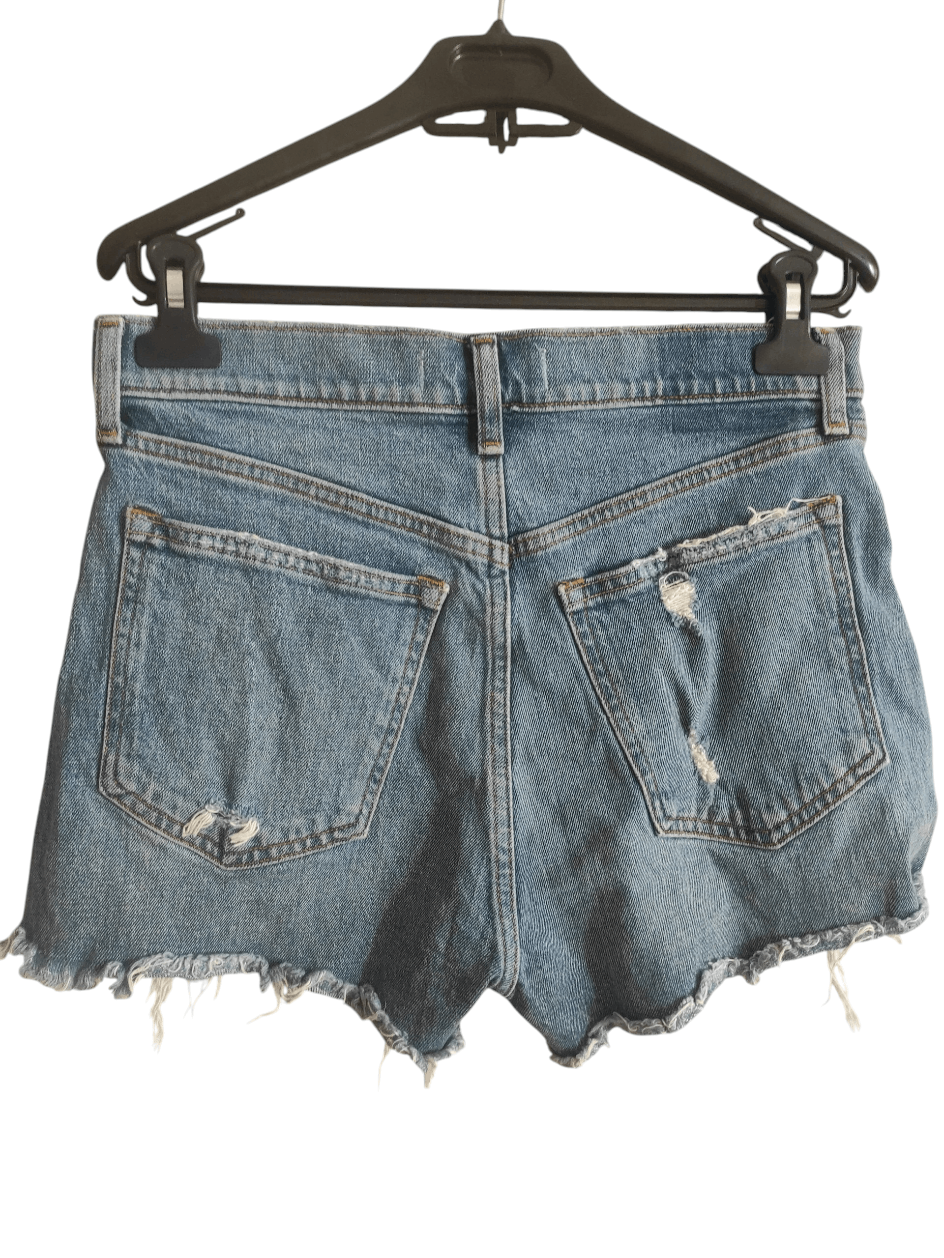 Abercrombie & Fitch Abercrombie & Fitch The Mom Shorts Mid Rise Distressed Sz 28 Size 28" / US 6 / IT 42 - 2 Thumbnail