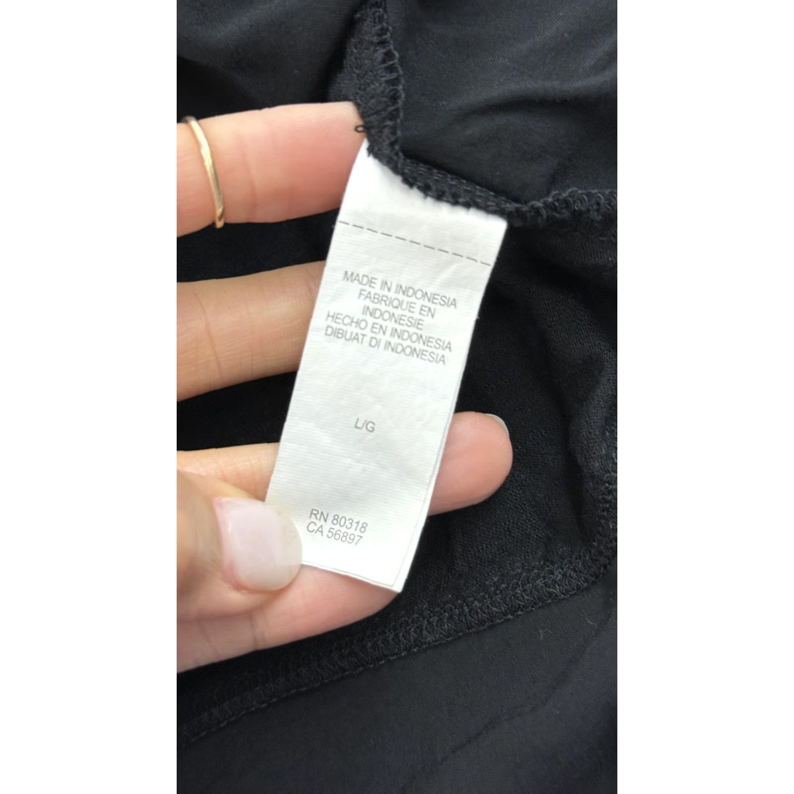 Lucky Brand Lucky Brand Shirt Women's Large Black Button-Front Long Sleeve Two Pocket Tunic Size L / US 10 / IT 46 - 5 Thumbnail