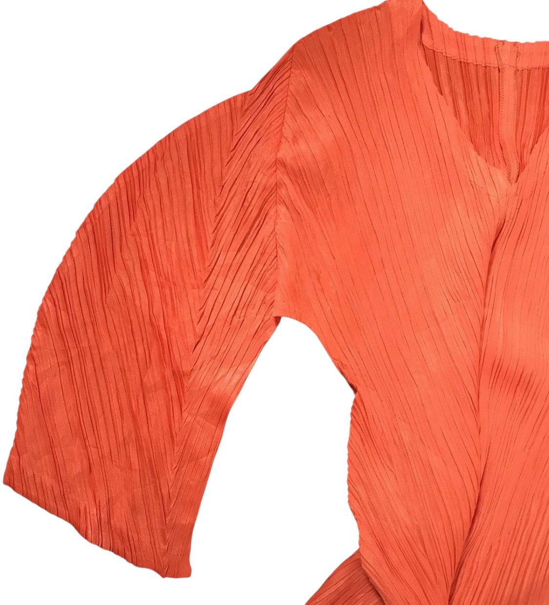 Pleats Please Issey Miyake Vintage Issey miyake pleats please orange long tee Size S / US 4 / IT 40 - 6 Thumbnail