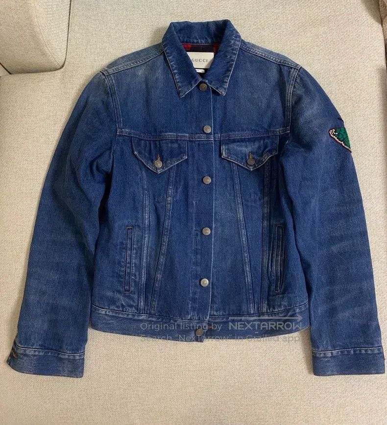 Gucci Gucci Tiger Head Denim Jacket Size US M / EU 48-50 / 2 - 2 Thumbnail
