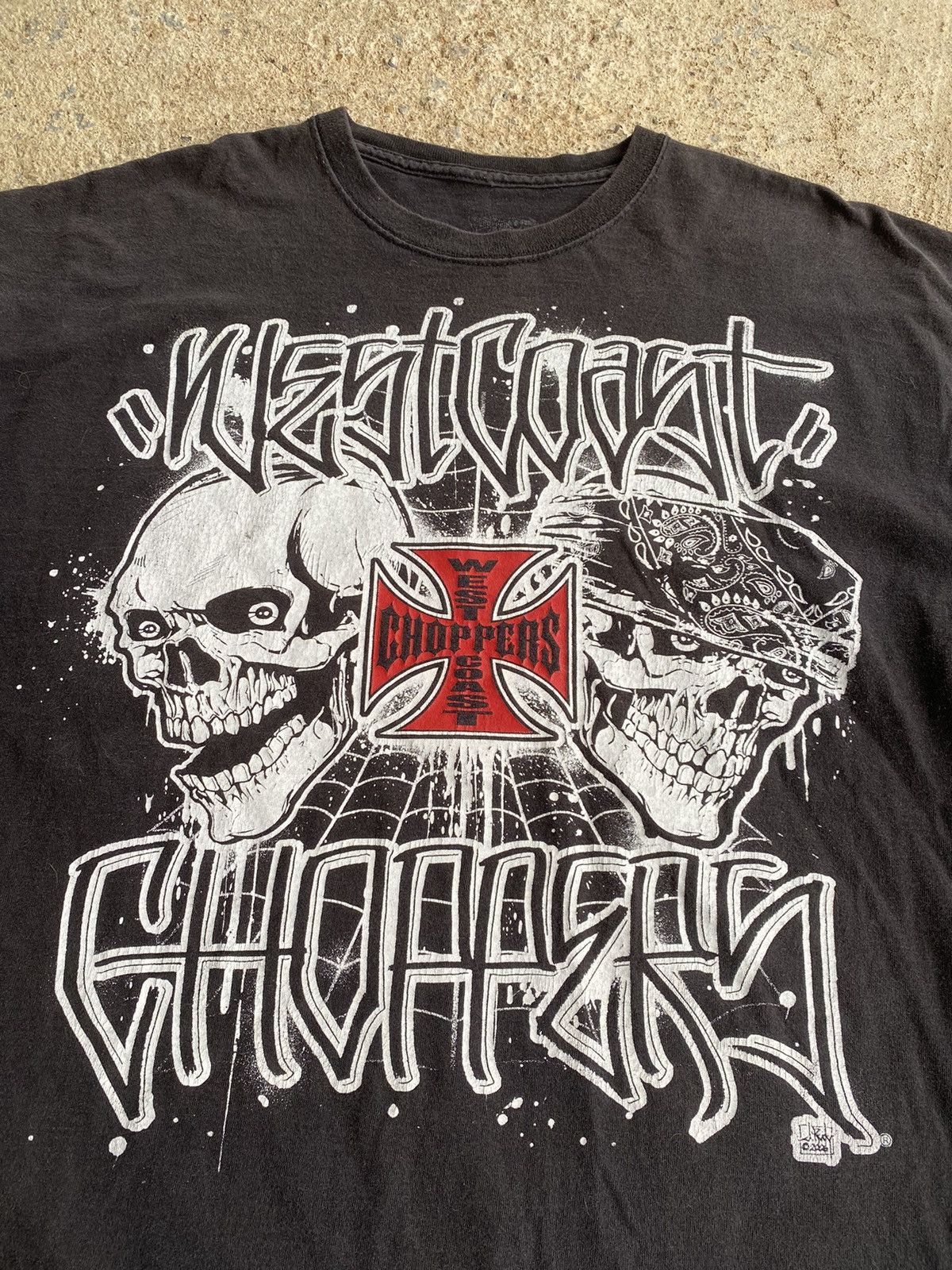 Ed Hardy × Harley Davidson × Vintage Vintage Y2K West Coast Choppers Skulls Opium Shirt Size US L / EU 52-54 / 3 - 3 Thumbnail