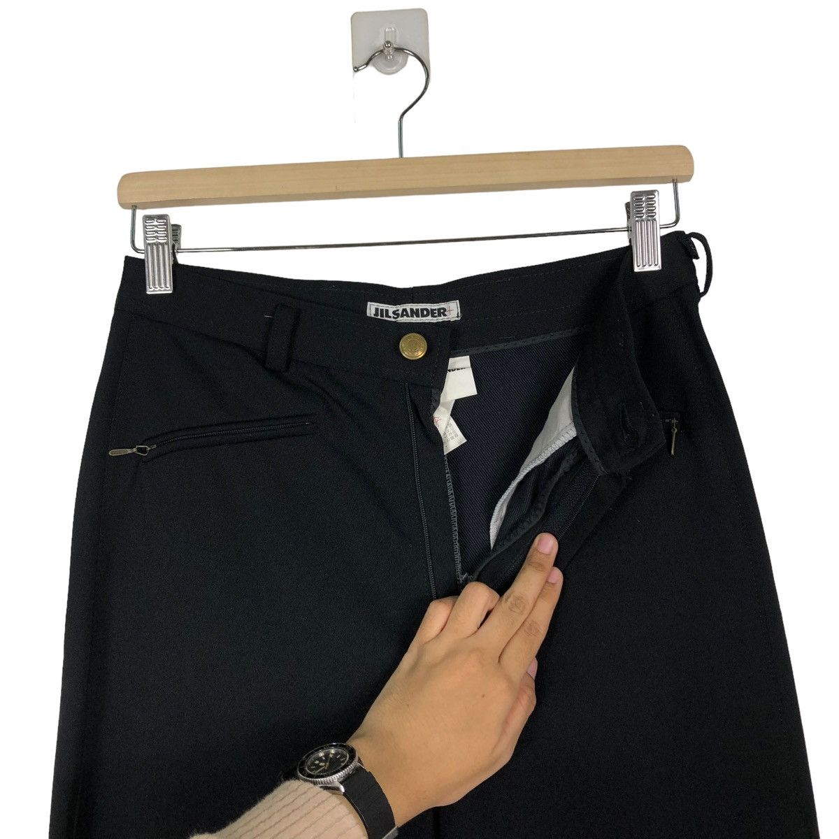 Jil Sander 🔥Biker Black Iconic Wear Trousers Inspire Raff Simons Size US 28 / EU 44 - 8 Thumbnail