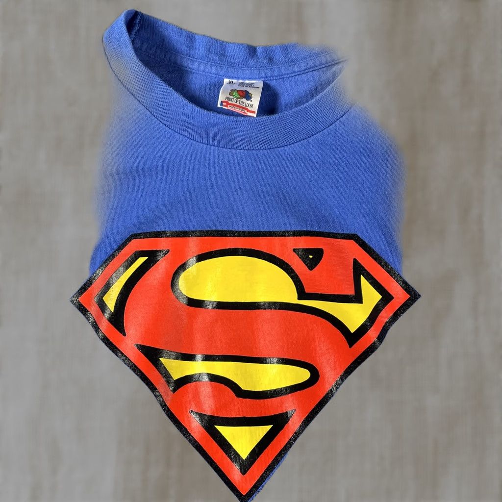 Fruit Of The Loom VINTAGE Superman Shirt Mens XL Blue Lois & Clark Promo tee DC Comics TV Show 90s Size US XL / EU 56 / 4 - 1 Thumbnail