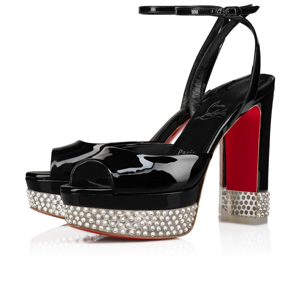 Christian Louboutin o1s1wg110325 Cassandrina Alta 130 in Black Size US 11 / IT 41 - 2 Thumbnail