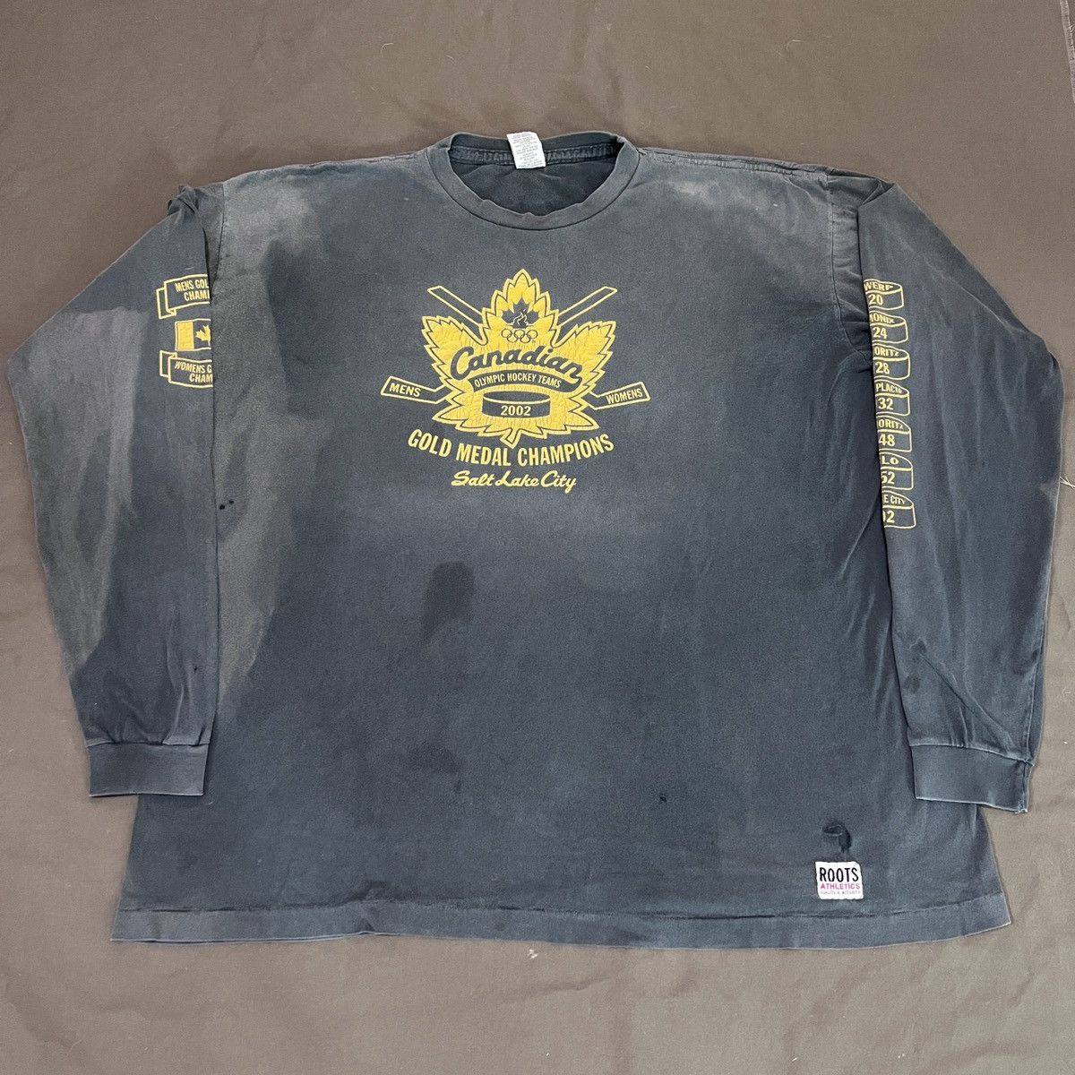 NHL Vintage 2002 Roots Champion Hockey Teams Tee Faded Thrashed Size US XL / EU 56 / 4 - 3 Thumbnail