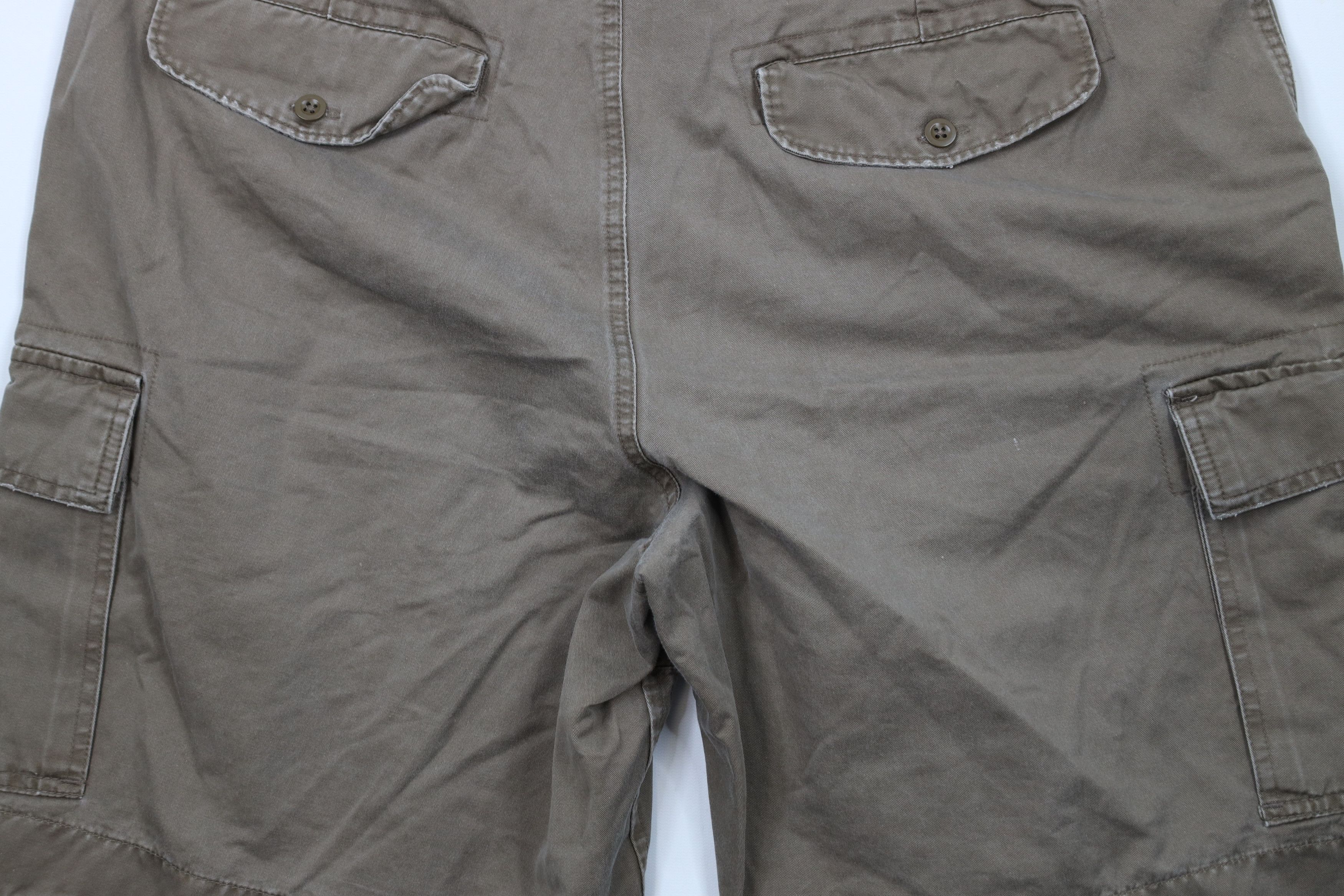 Gap × Vintage Vintage 90s Y2K Gap Relaxed Fit Cargo Shorts Brown Cotton Size US 38 / EU 54 - 11 Thumbnail