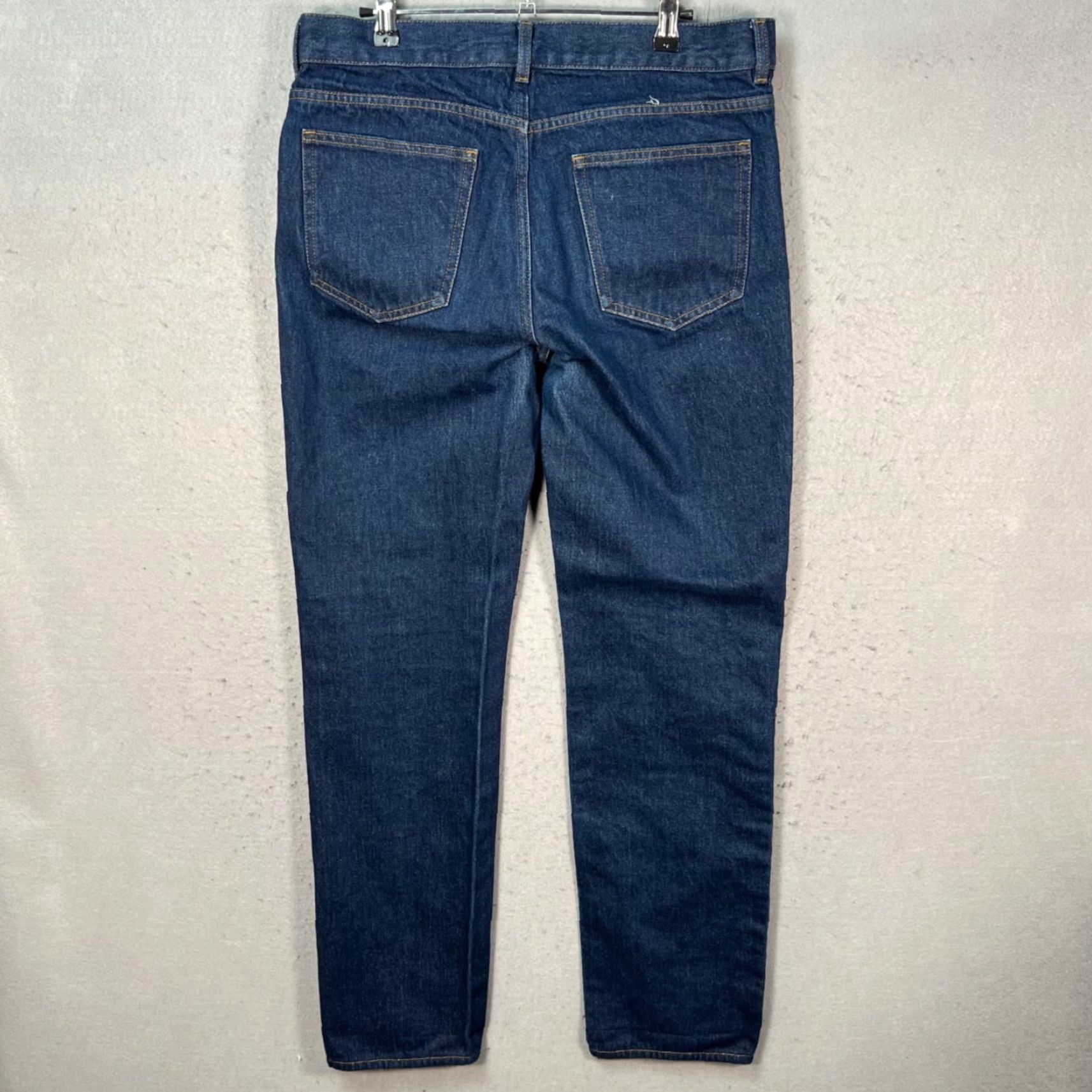 Arket VINTAGE Arket Jeans Mens Denim Blue Straight Leg 33Size Cotton 32Inseam Pockets Size US 33 - 2 Thumbnail